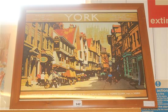 Framed railway print(-)